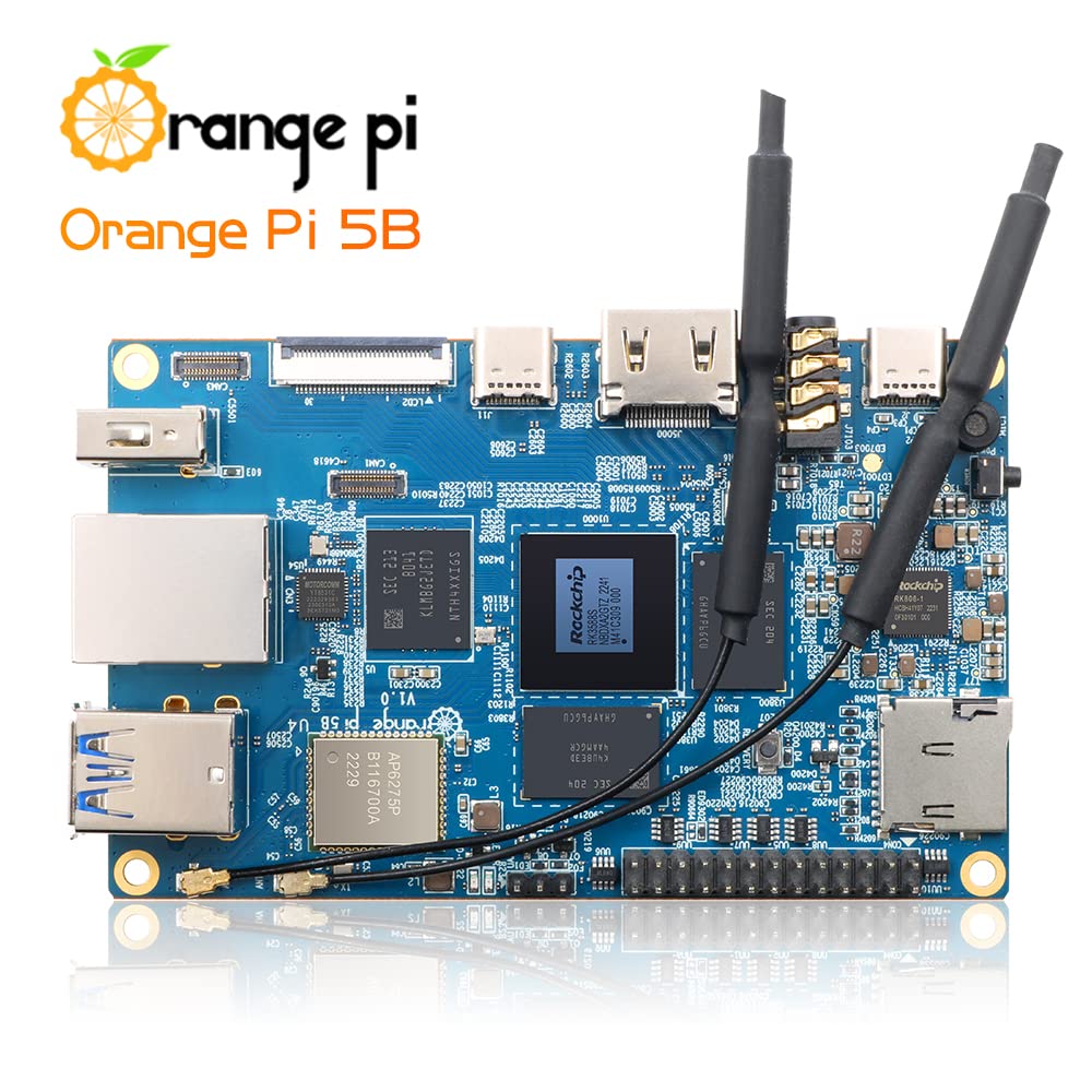 Amazon.com: Orange Pi 5B 16GB Rockchip RK3588S with 256GB eMMC 8